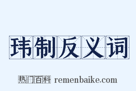 玮制反义词是什么意思的图片